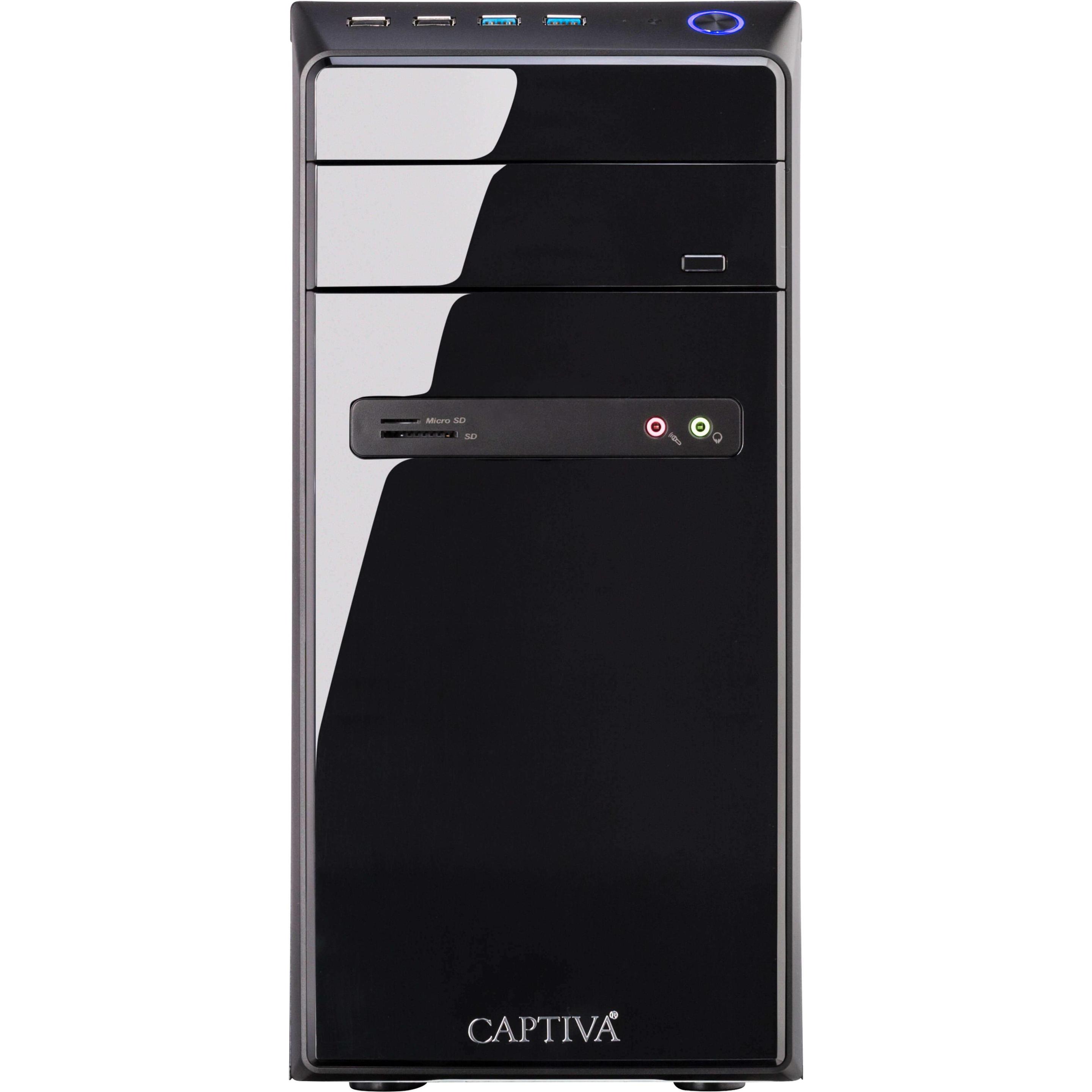 Captiva Power Starter I74-495 Core i5 UHD Graphics (Intel Core i5-11400, 16 GB, 1000 GB, UHD Graphics 730), PC, Schwarz