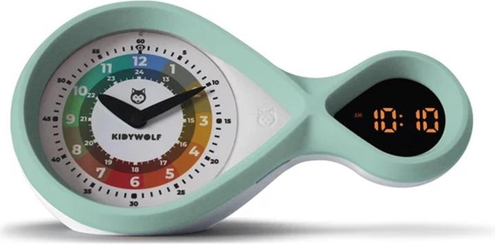 Immagine prodotto Kidywolf Sveglia analogica e digitale turchese