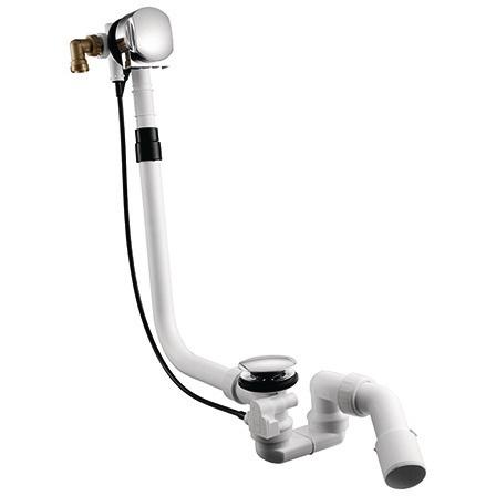 Ideal Standard, Sifone, IDS Ab-/Überlaufgarnitur MULTIPLEX TRIO mit überlangem Schaft Chrom