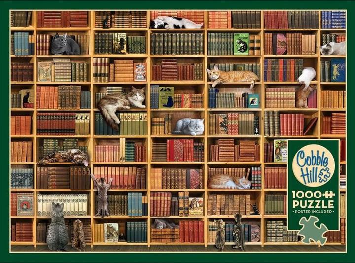 Produktbild Cobble Hill The Cat Library (1000 Teile)