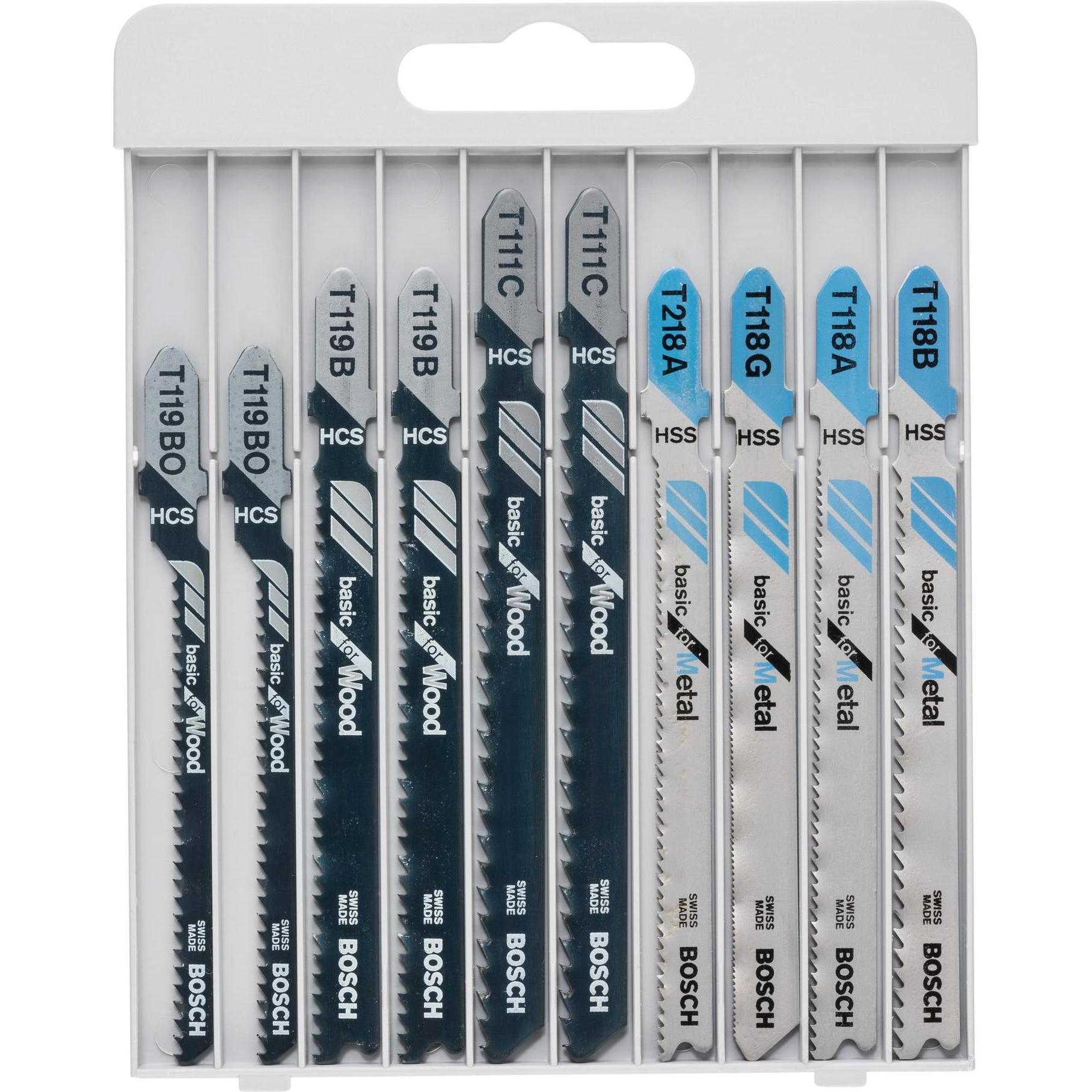 Thumbnail - Bosch Professional Zubehör, Sägeblatt, 10-tlg. Stichsägeblatt-Set Basic for Metal and Wood