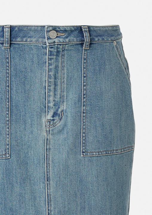 Produktbild Comma Rock Langer Denimrock mit Gehschlitz (48)