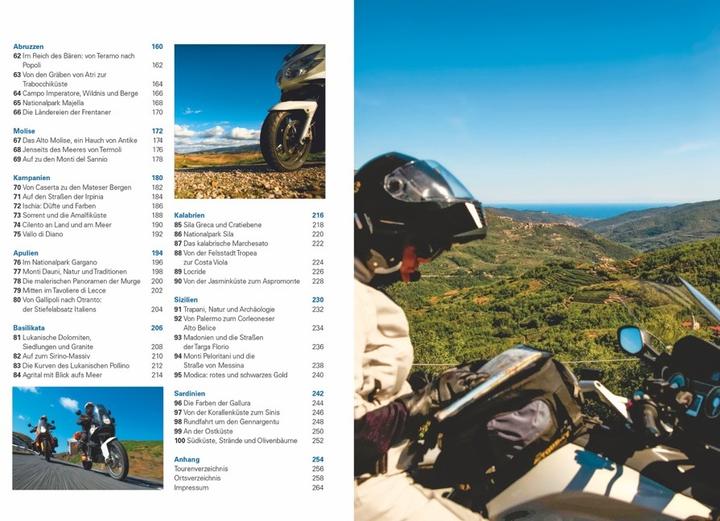 Produktbild Das grosse Motorrad-Tourenbuch Italien (Deutsch, Tiziana Crimella, 2018)