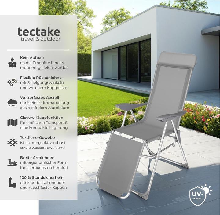 Produktbild tectake 2x Gartenstuhl