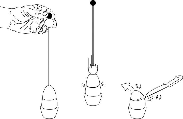 Produktbild Take2 Design Interactive Clack met drakenei Ø40mm H 240mm Take2 99003