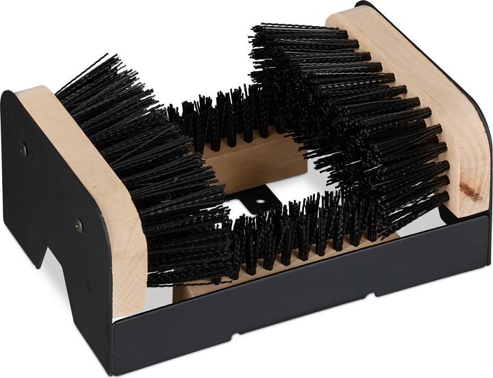 Relaxdays Schuhabstreifer mit Rundum-Bürsten