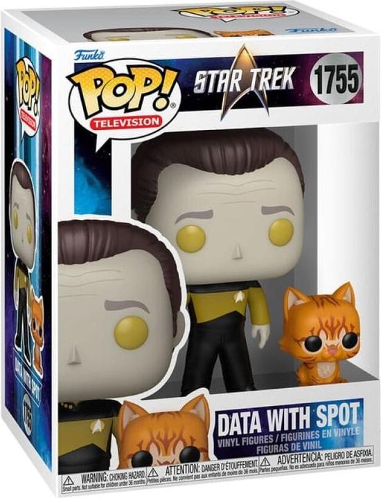 Actual product image Funko POP Star Trek The Next Generation Data w/Spot