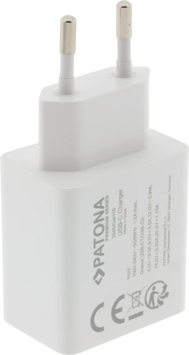 Produktbild Patona GaN PD 35W 2x USB-C white (35 W, 2 Ports)