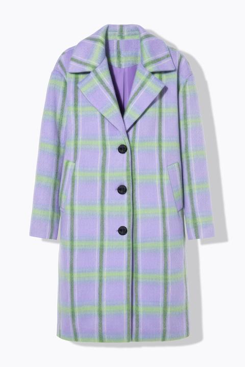 Actual product image Studio Untold Checked coat, oversized, lapel collar, long sleeve