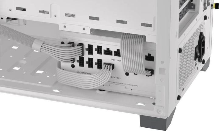 Actual product image Corsair RMx Shift White Series, RM1000x Shift White, 1000 Watt, 80 PLUS GOLD Certified, Fully Modular Power (1000 W)