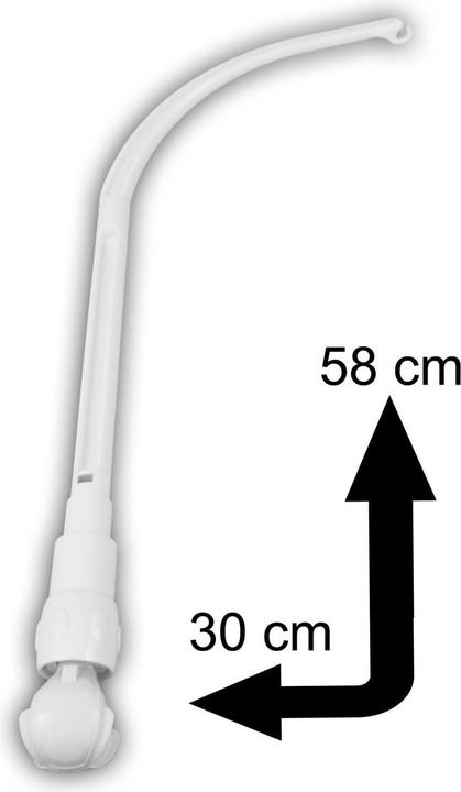 Produktbild Niermann Stand By Niermann Mobilehalter für Rundstab mit Spieluhr Weiss