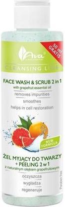 Produktbild Ava Face Wash Scrub 2in1 Cleansing Gel With Natural Grapefruit Oil - 200ml (Reinigungsgel, 200 ml)