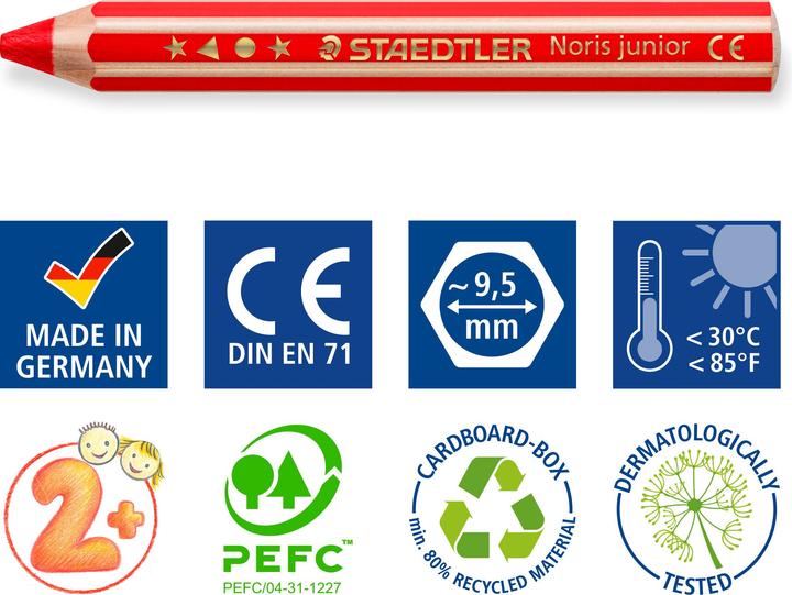 Productafbeelding Staedtler Krijt Noris junio 6ST (6 x)