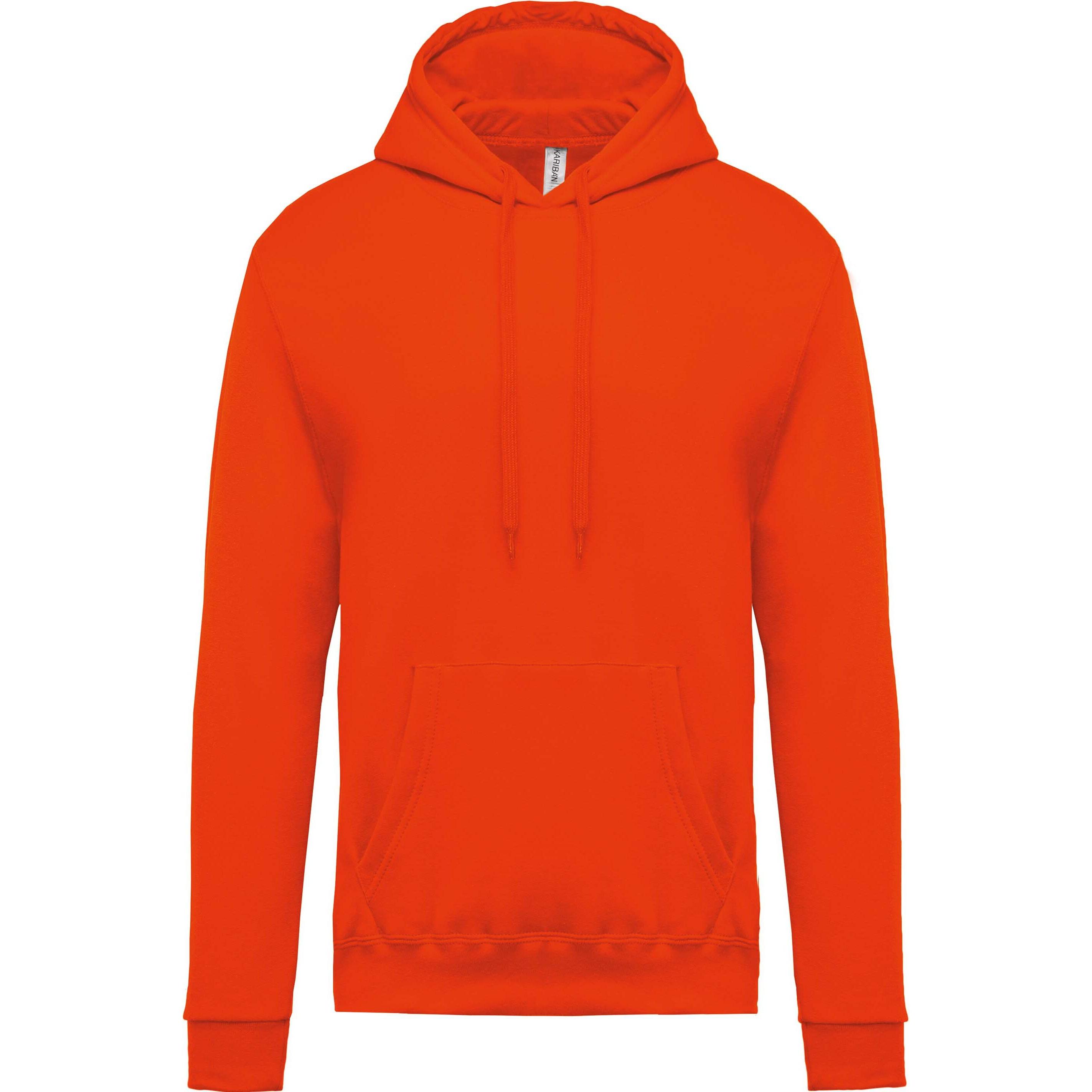 Kariban, Herren, Pullover, Kapuzenpullover, Orange, (3XL)