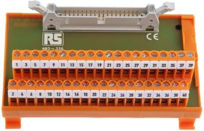 Produktbild RS PRO Schnittstelle Din-Schiene IDC 40-polig