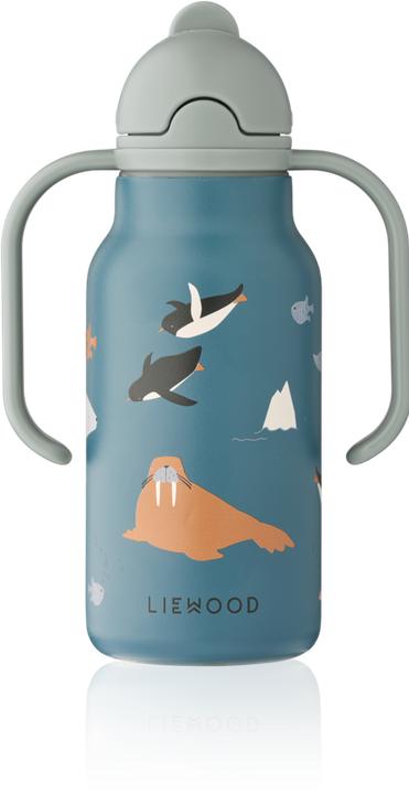 Produktbild Liewood Trinkflasche Kimmie aus Stahl Arctic Sea Ocean View (0.25 l)