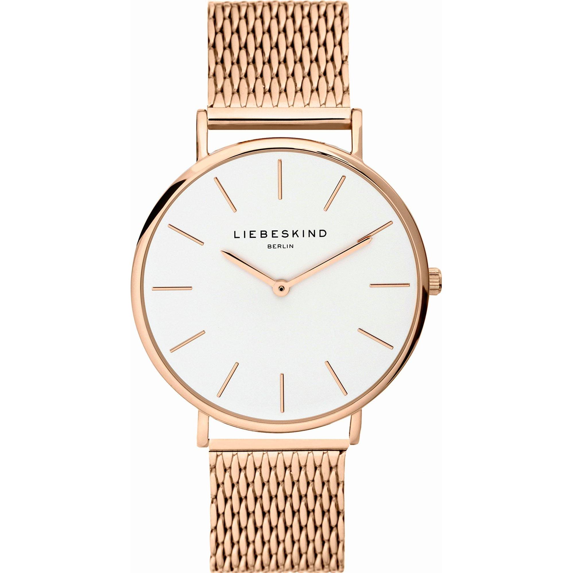 Liebeskind Berlin, Armbanduhr, Damenuhr, Rosa, (Analoguhr, 38 mm)