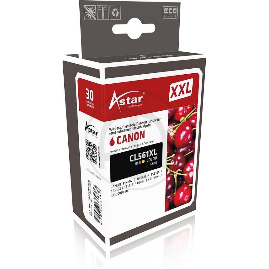 Thumbnail - Astar, Druckerpatrone, AS70723 CAN. TS5350 TINTE COLOR HC CL561XL / 3730C001 300S. XXL