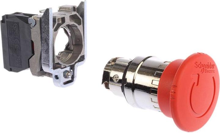 Produktbild Schneider Electric Emergency Stop 40mm Turn Release Red 1NC