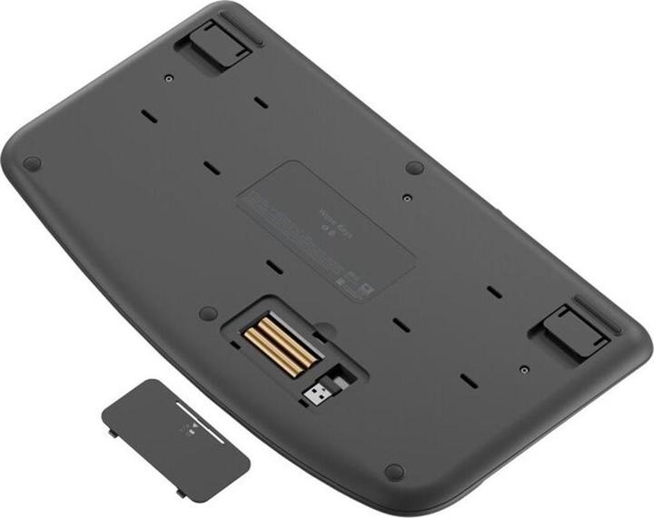 Actual product image Logitech Wave Keysergonomic Kb Graphite (BE, Wireless)