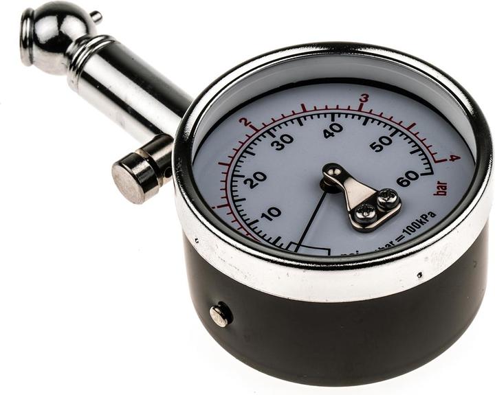 Actual product image RS PRO Tyre pressure guage,dial type,60psi