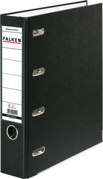 Produktbild Falken Doppelordner, PP-Folie aussen, für 2x DIN A5 quer, 70mm Rücken, schwarz (A5, Quer, 70 mm, 1 Stück)