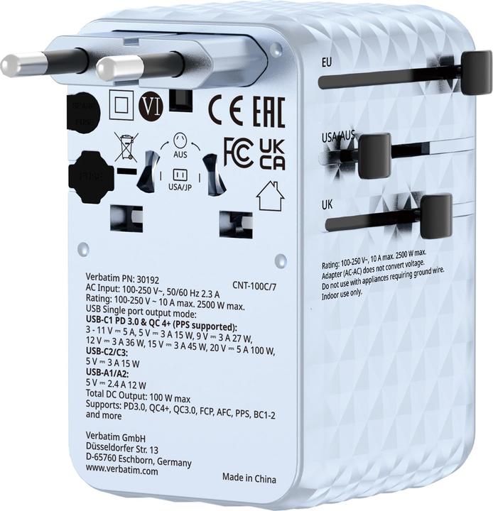 Produktbild Verbatim Charge n Travel 100W