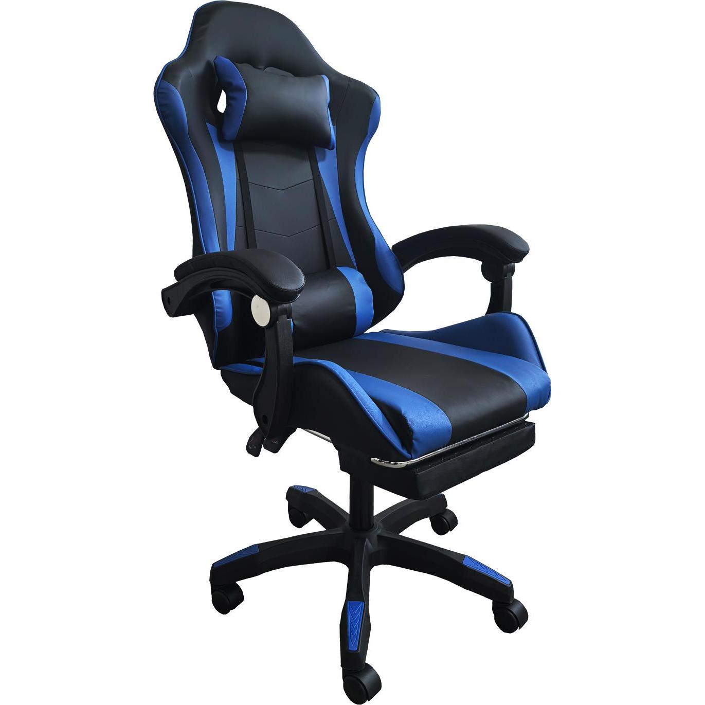 HTI-Living Schreibtischstuhl Krit Relax Schwarz-Blau, Gaming Stuhl, Schwarz