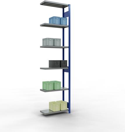 Actual product image Schulte Lagertechnik MULTIplus250 boltless add-on bay system with length bolts
