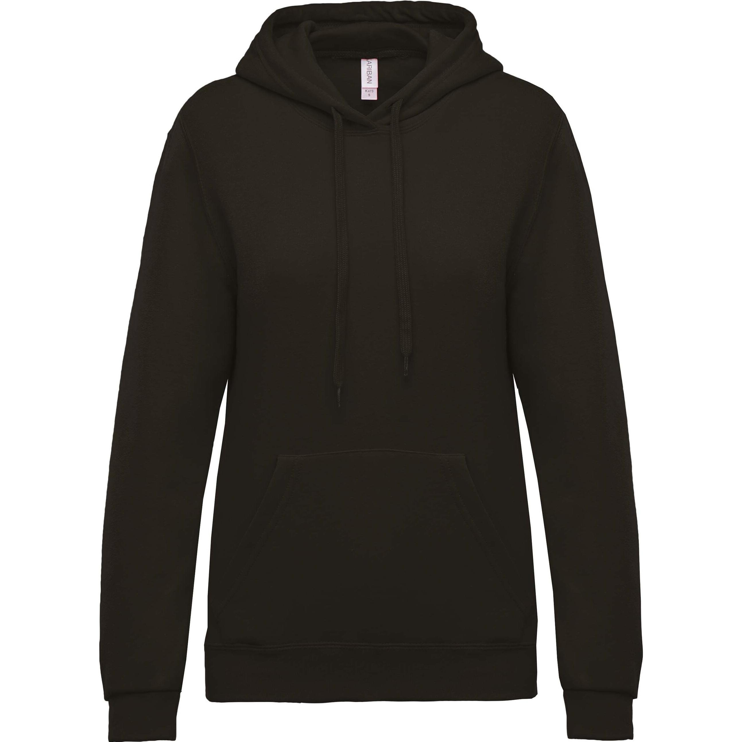 Kariban, Pullover, Hoodie Damen, Schwarz, (XL)