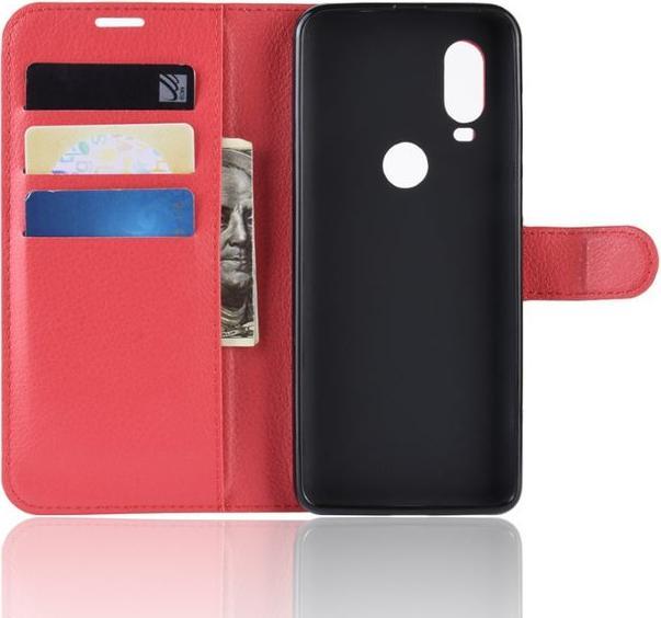 Actual product image MU Classic Litchi Leather Bookcover Series (Motorola One Vision)