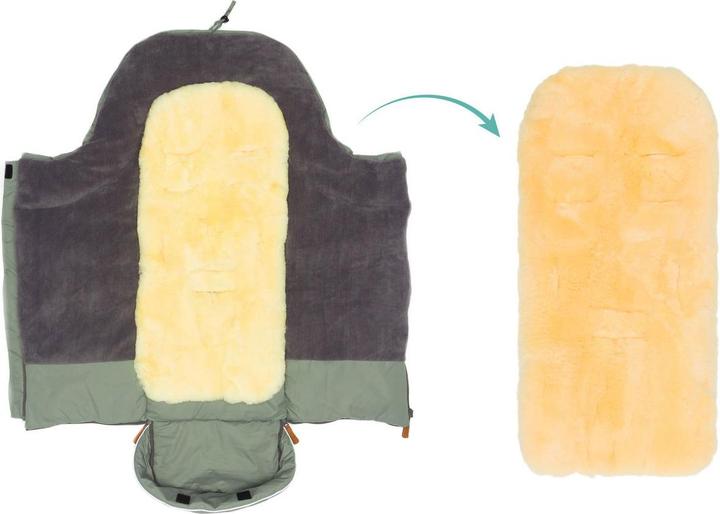 Image du produit Fillikid Fleece-Fusssack Nanga mit Lammfellauflage
