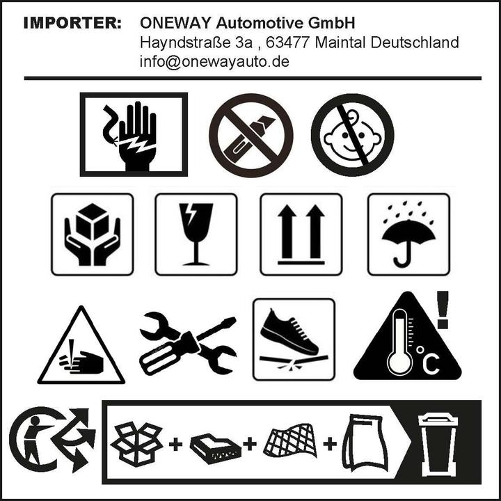 Produktbild One Way Cappuccio Spoiler Tetto Oneway