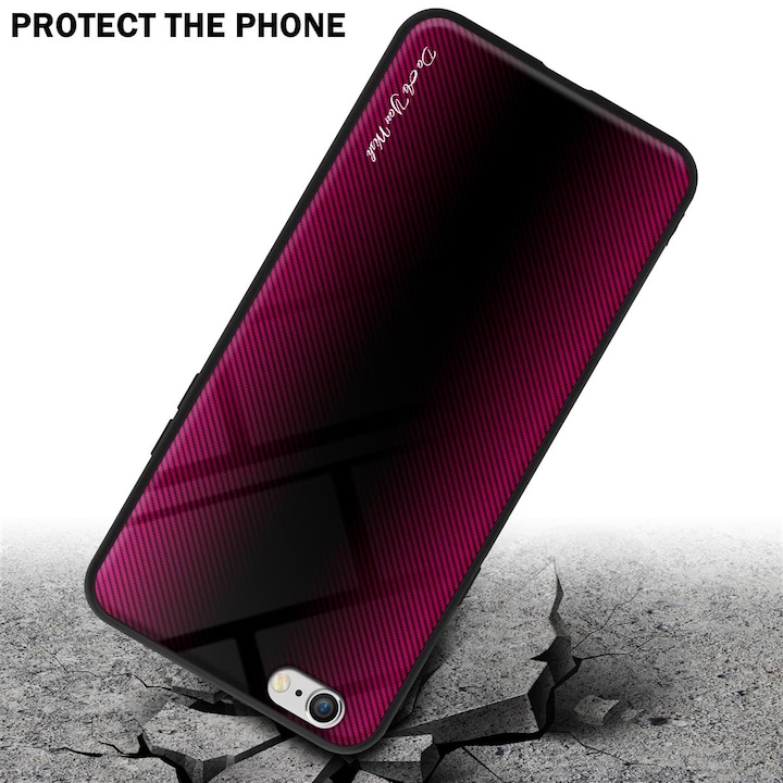 Productafbeelding Cadorabo TPU gestreepte glasplaat (Apple iPhone 6)