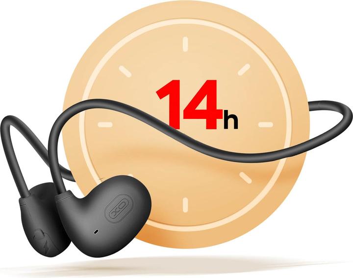 Image du produit xO Ecouteurs Bluetooth BS34 avec conduction osseuse noir (14 h, Sans fil)
