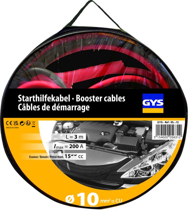 Produktbild GYS Starthilfekabel 200 A
