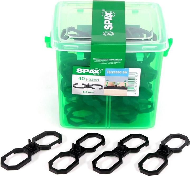 Actual product image Spax Terrace Air Spacer 4,5mm Ventilation for wooden boards Terrace 40 pcs. (5009422544009) (40 x)