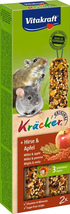 Produktbild Vitakraft Kräcker & Hirse & Apfel 2er Pack (1 Stk., 0.06 kg)
