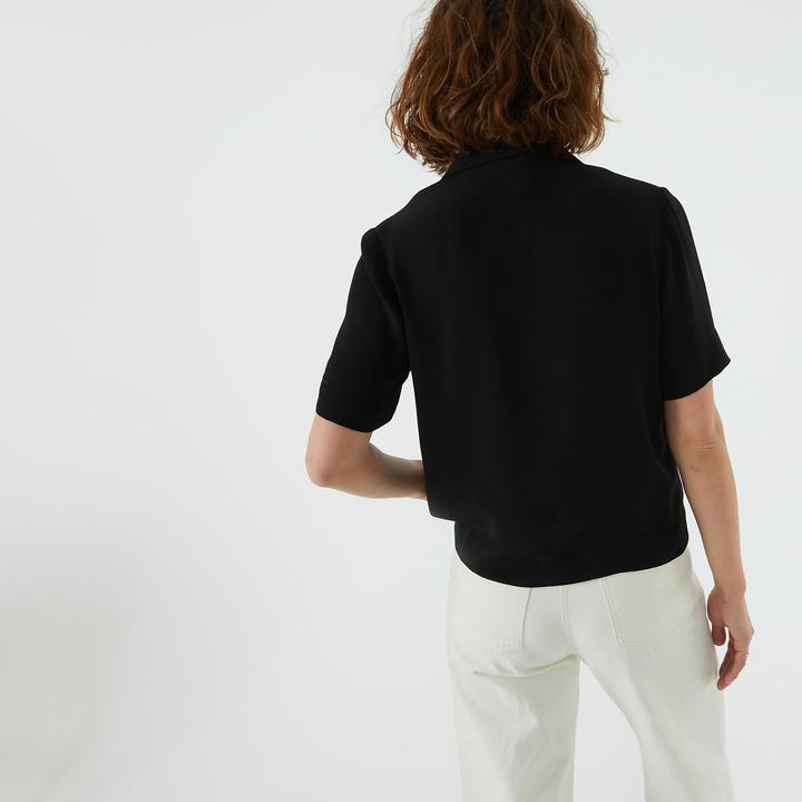 Produktbild La Redoute Collections Kurzärmelige Bluse mit Reverskragen (50)
