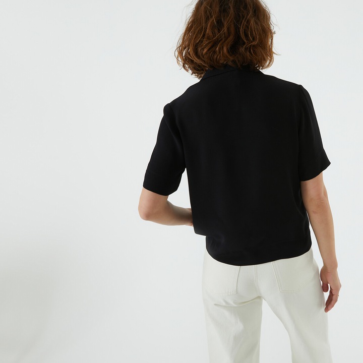 Immagine prodotto La Redoute Collections Camicetta a maniche corte con collo a bavero (50)