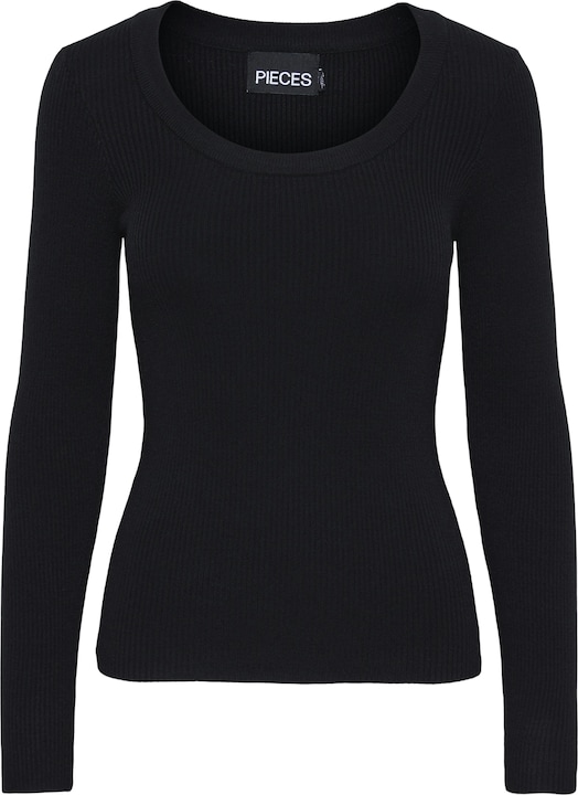 Pieces Pcmira Ls U-Neck Knit Noos Bc