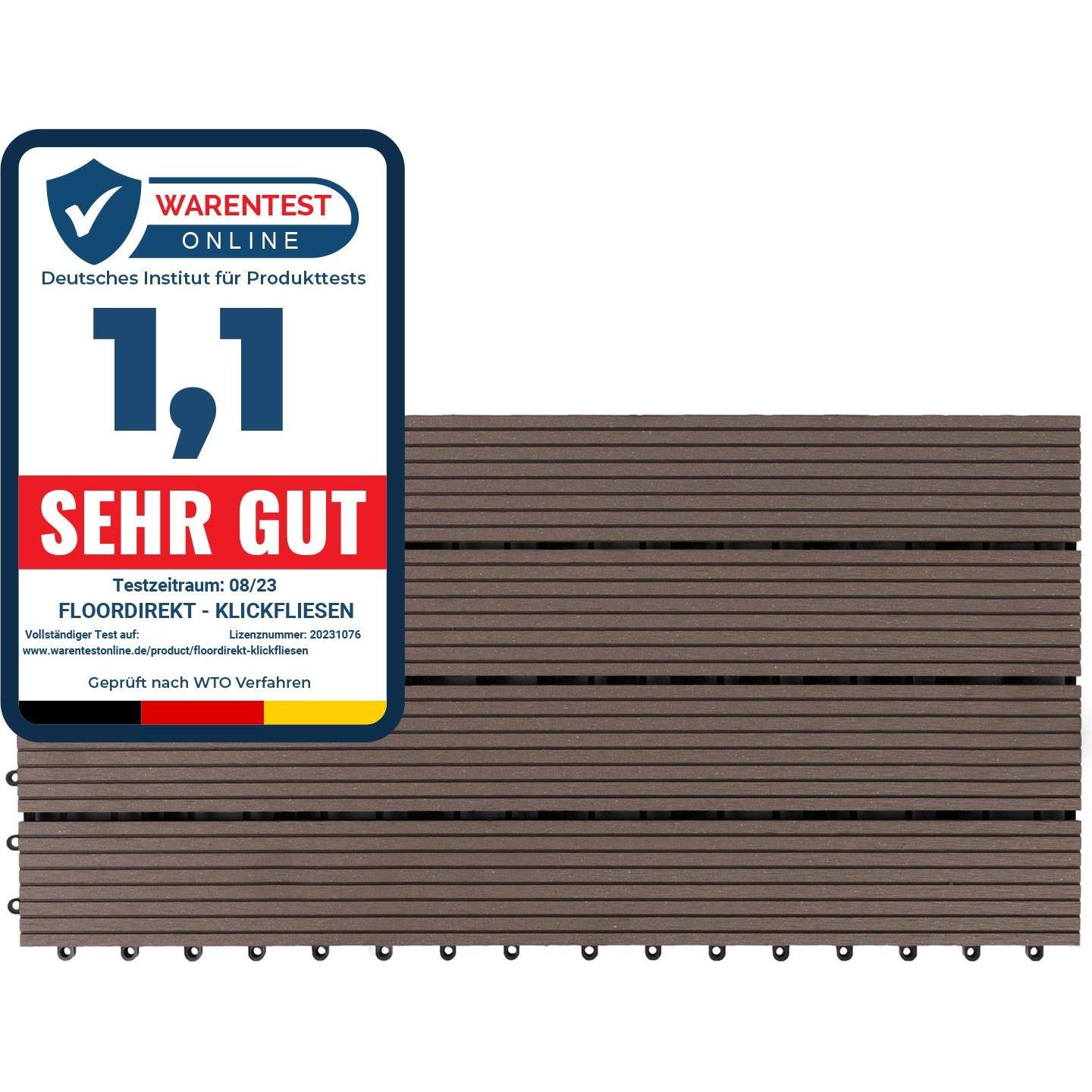 Thumbnail - 6x Floordirekt, Gartenbodenbelag, Terrassenfliese Royal (60 x 30 cm)