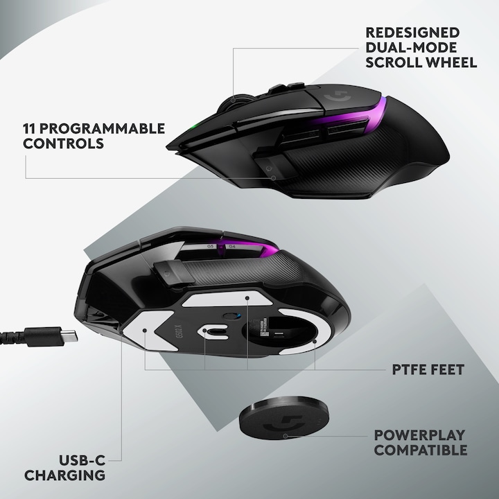 Actual product image Logitech G G502 X Plus (Wireless)