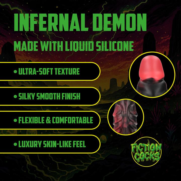 Produktbild Ouch! Infernal Demon - Silicone Dildo - Red/Black