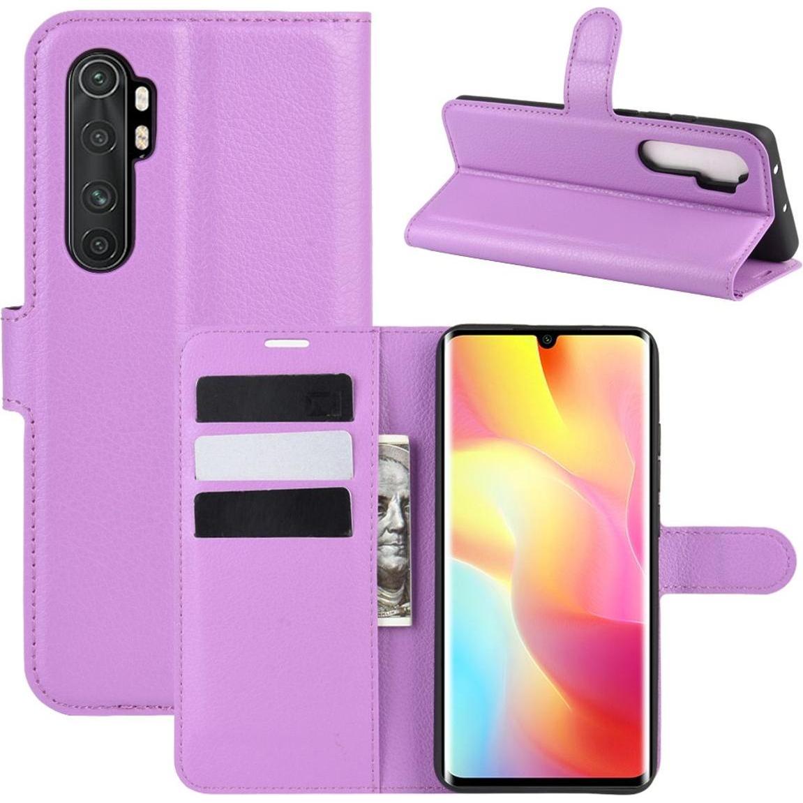 König Design Hülle Handy Schutz für Xiaomi Mi Note 10 Lite Case Cover Tasche Etuis Violett (Xiaomi Mi Note 10 Lite), Sma...