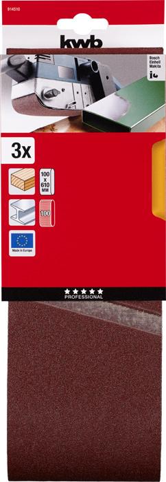 Immagine prodotto kwb Nastro abrasivo 100X610 grana 100 (100)