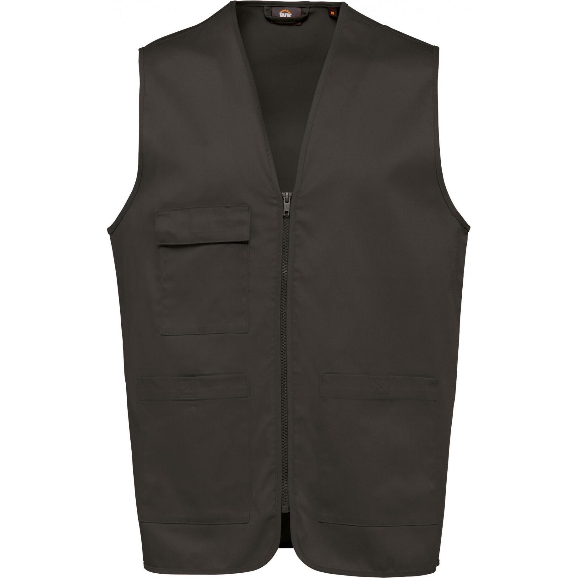 Kariban, Arbeitsjacke, Polycotton-Weste mit mehreren Taschen (XS)