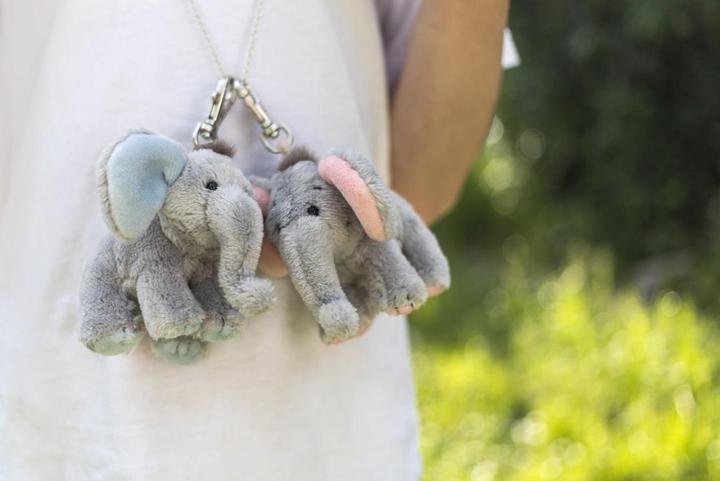 Actual product image Schaffer -Pendant Elephant "BabySugar" blue