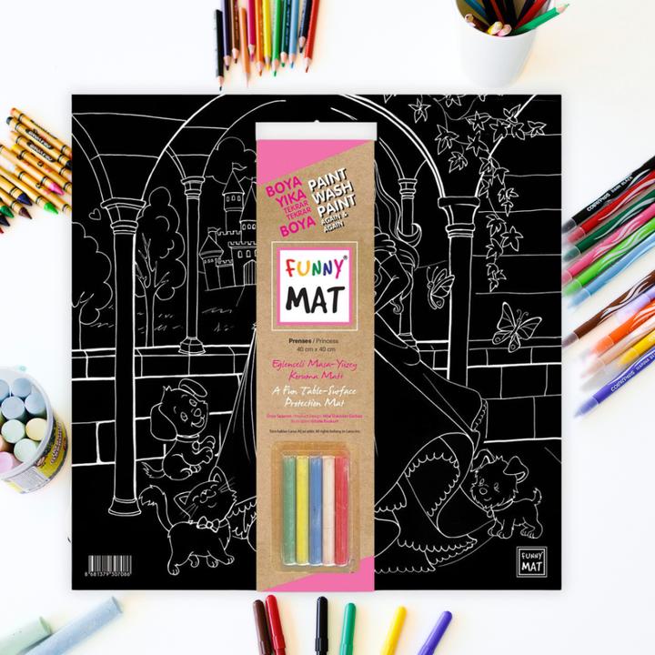 Produktbild Funny Mat Abwaschbare Malmatte - Prinzessin