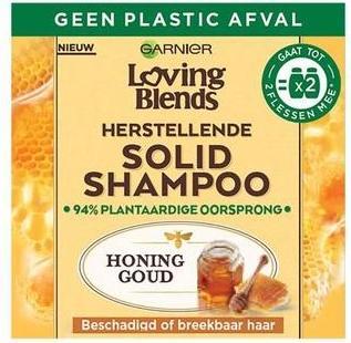 Garnier Loving Blends Shampoo Bar Solid Honing Goud - Nourishing Hair Care (Solid shampoo)